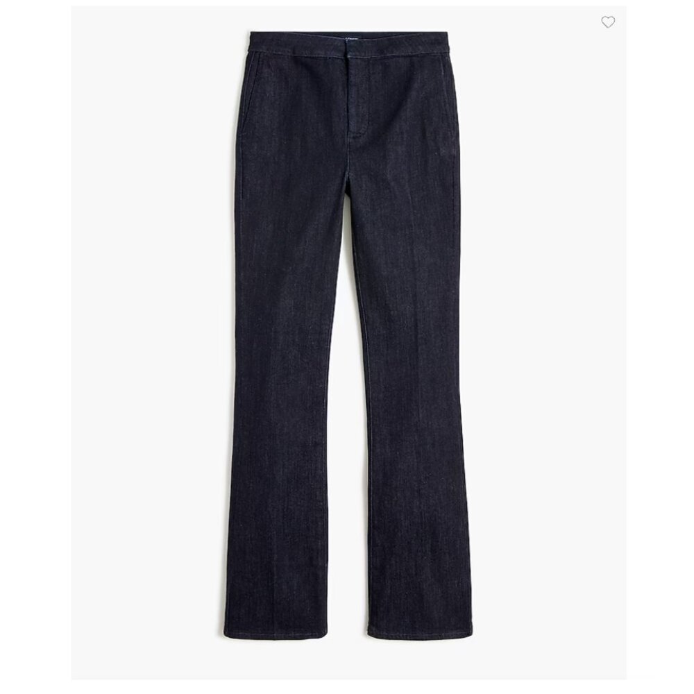J. Crew Factory Trouser jean in signature stretch (dark rinse wash)